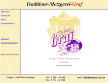 Tablet Screenshot of metzgerei-graf.de